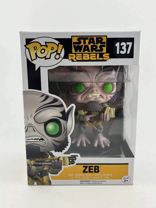 Funko POP! Star Wars Rebels - Zeb #137 - Vinyl Collectable FRENLY BRICKS - Open 7 Days