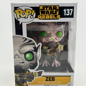 Funko POP! Star Wars Rebels - Zeb #137 - Vinyl Collectable FRENLY BRICKS - Open 7 Days