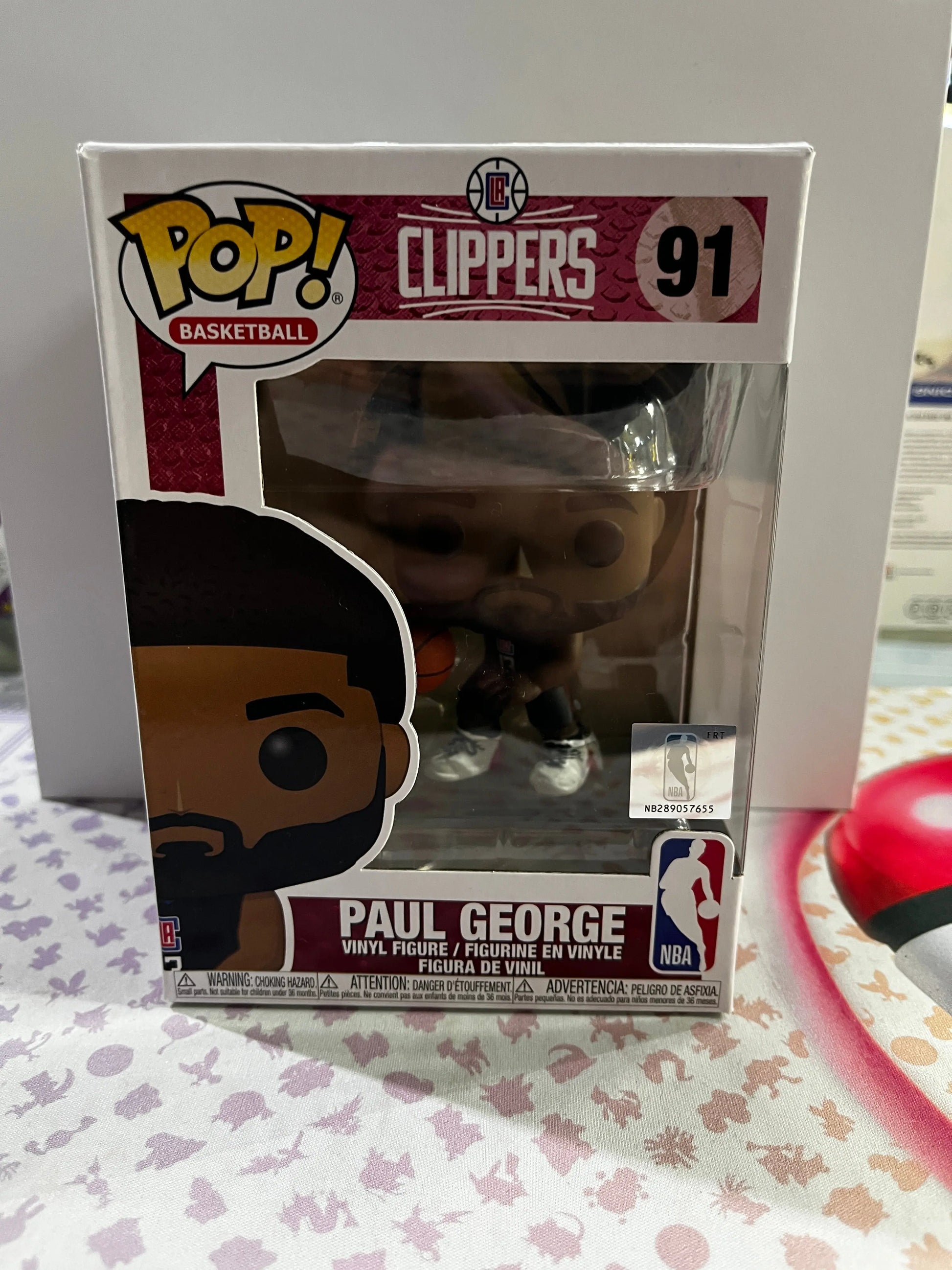Funko Pop Vinyl Basketball Clippers Paul George #91 FRENLY BRICKS - Open 7 Days