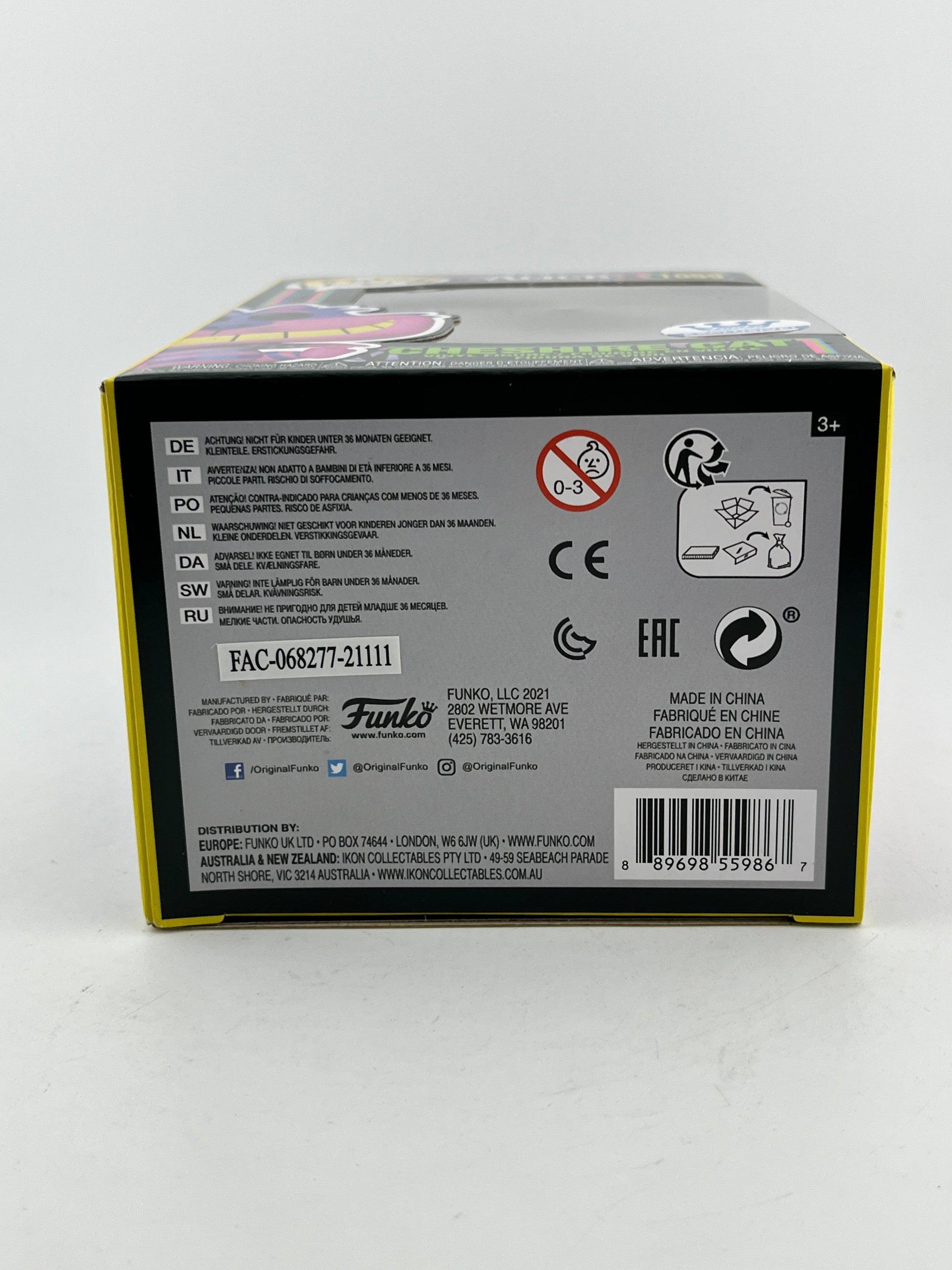 Funko POP! Disney Alice In Wonderland - Cheshire Cat #1059 - Blacklight Exclusive FRENLY BRICKS - Open 7 Days