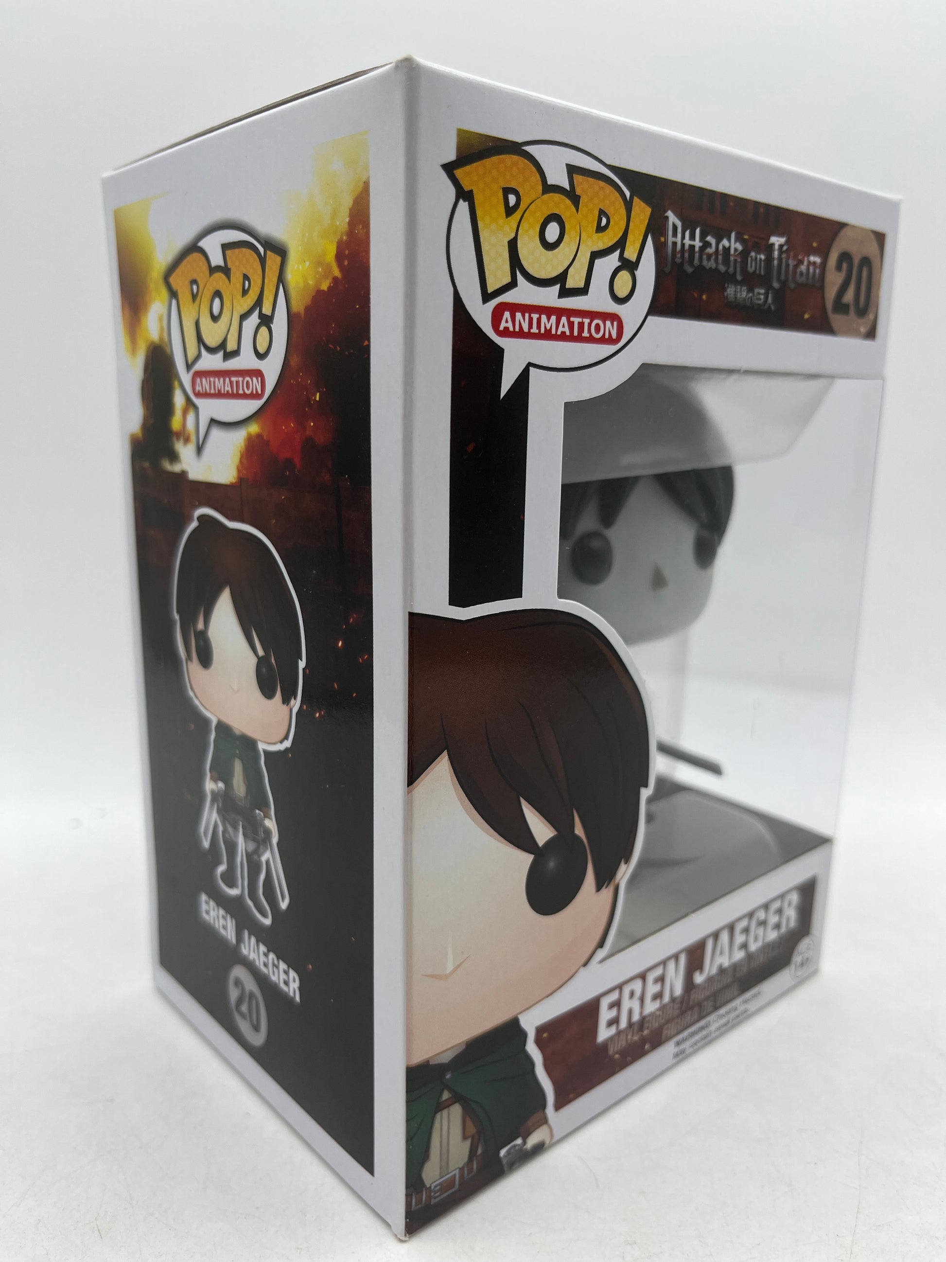 Funko Pop Anime Attack on Titan Eren Jaeger #20 Black & White Vinyl Figure image 8