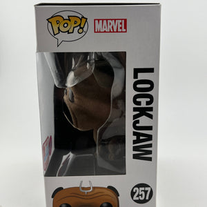 Funko POP! Marvel In Humans - Lockjaw #257 - Flocked 2017 Fall Exclusive FRENLY BRICKS - Open 7 Days