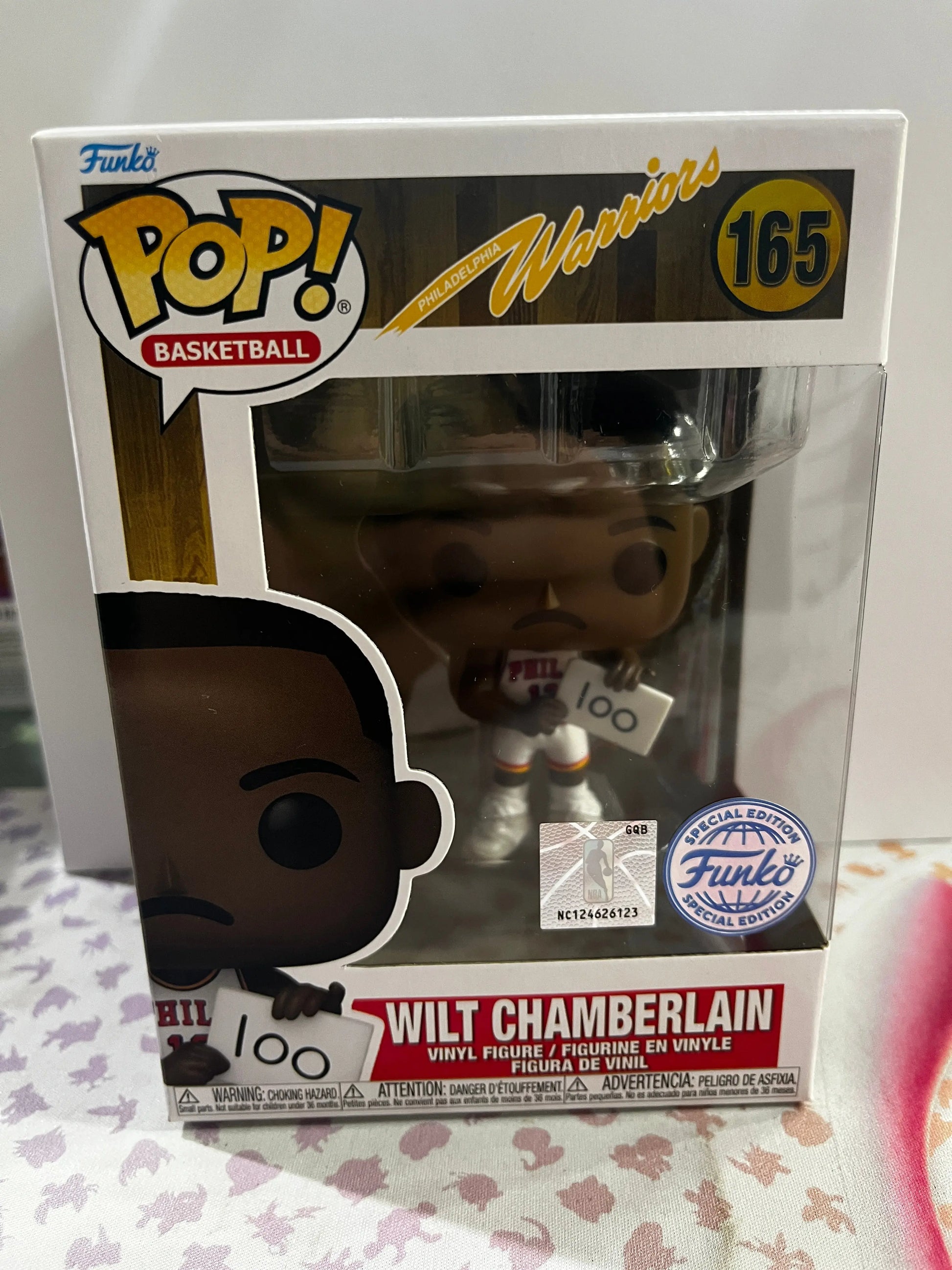 Funko Pop Vinyl Basketball Philadelphia Warriors  Will Chamberlain #165 FRENLY BRICKS - Open 7 Days