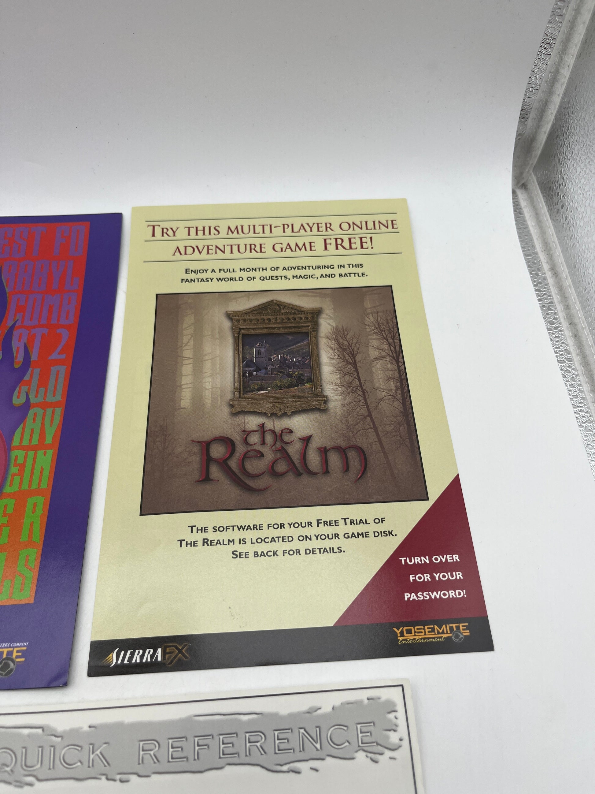 “Quest for Glory V Dragon Fire” from Sierra for both PC/MAC Big Box Game 1998 FRENLY BRICKS - Open 7 Days