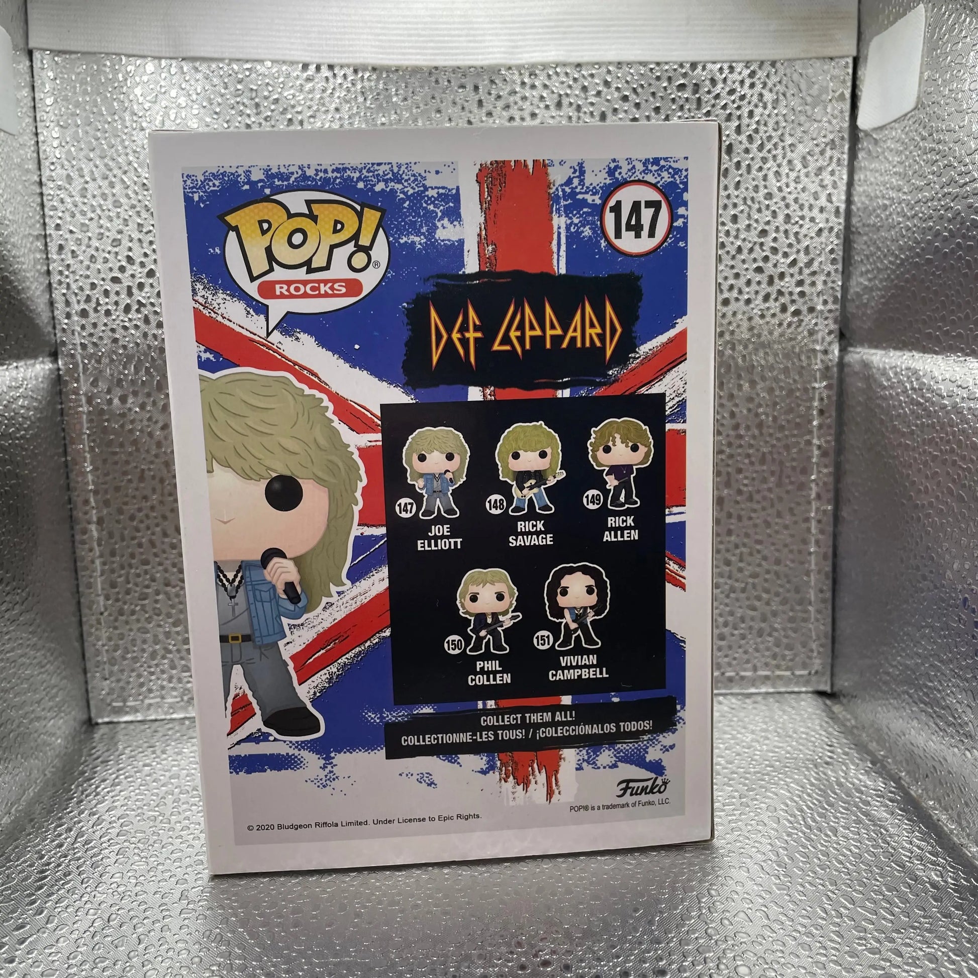 "Funko Pop! Rocks #147 Def Leppard Joe Elliott FRENLY BRICKS - Open 7 Days