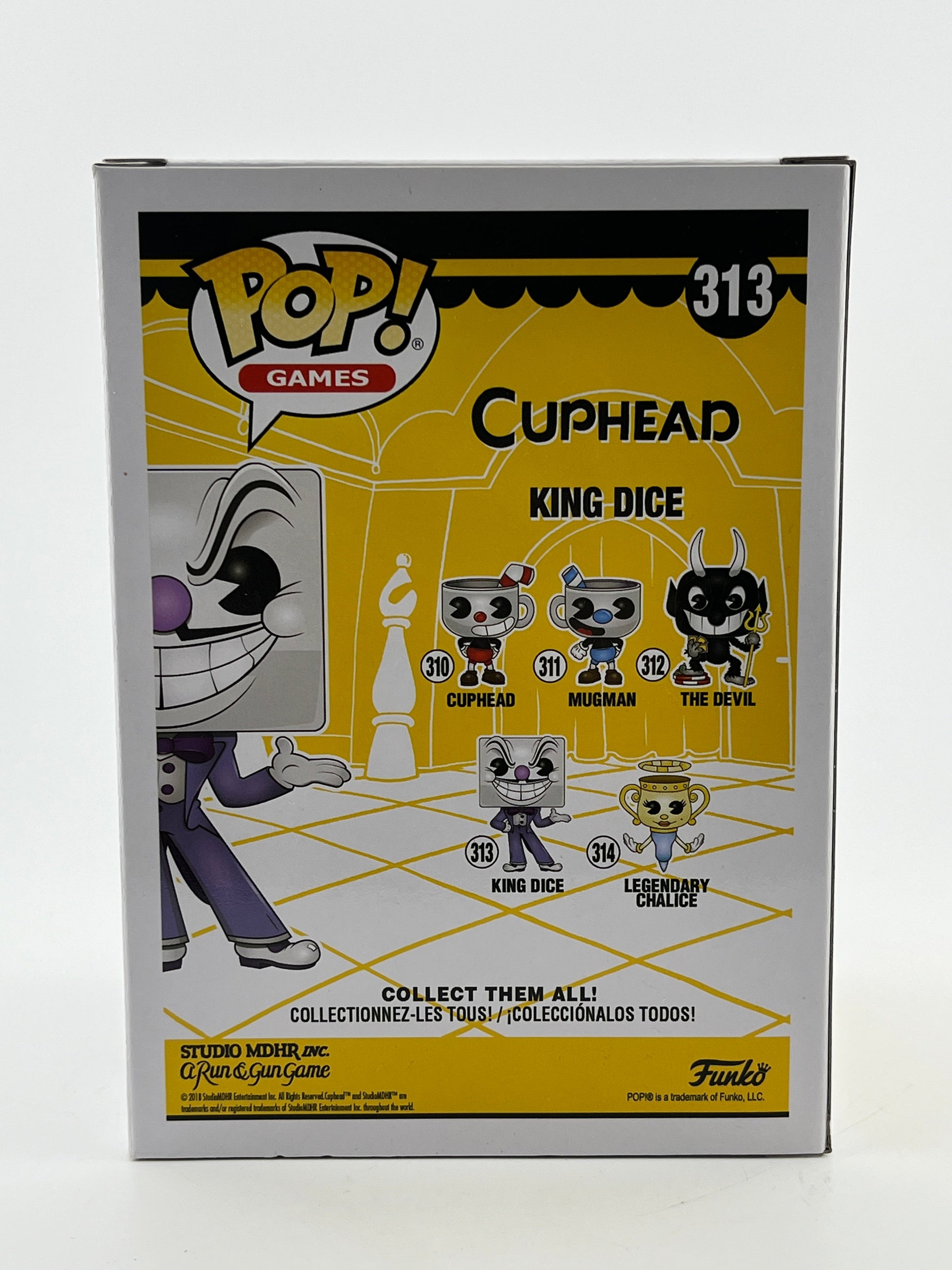Funko POP! Games Cuphead - King Dice #313 - Vinyl Collectable FRENLY BRICKS - Open 7 Days