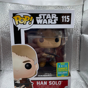 Star Wars Pop Han Solo 2016 Summer Convention Exclusive Pop! Vinyl  115 FRENLY BRICKS - Open 7 Days