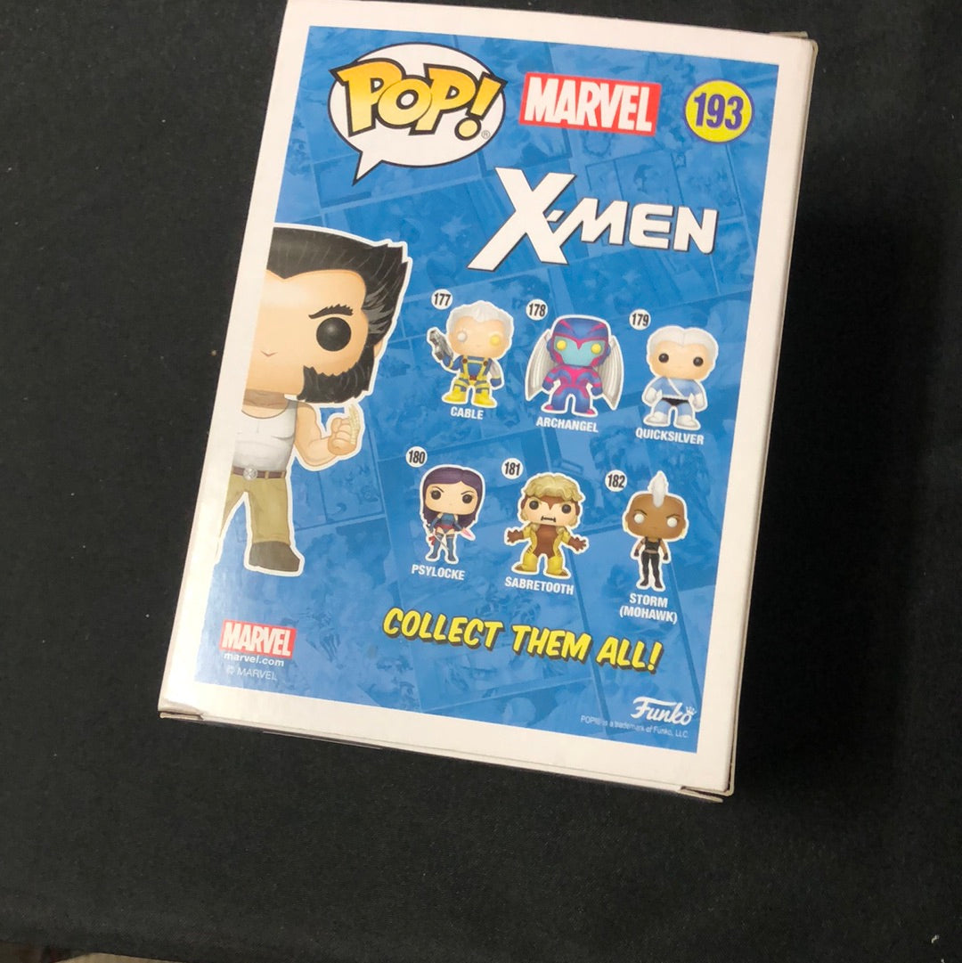 Logan Wolverine #193 X-Men Marvel Funko Pop Vinyl FRENLY BRICKS - Open 7 Days