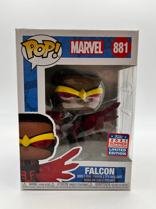 Funko POP! Marvel Falcon #881 - Summer Convention Limited Edition FRENLY BRICKS - Open 7 Days