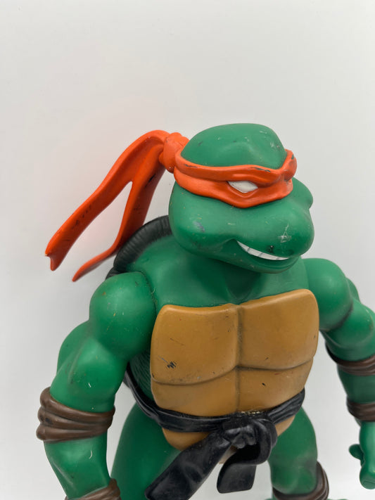 Vintage TMNT Michaelangelo 12" Large Teenage Mutant Ninja Turtles Figure 2002 FRENLY BRICKS - Open 7 Days