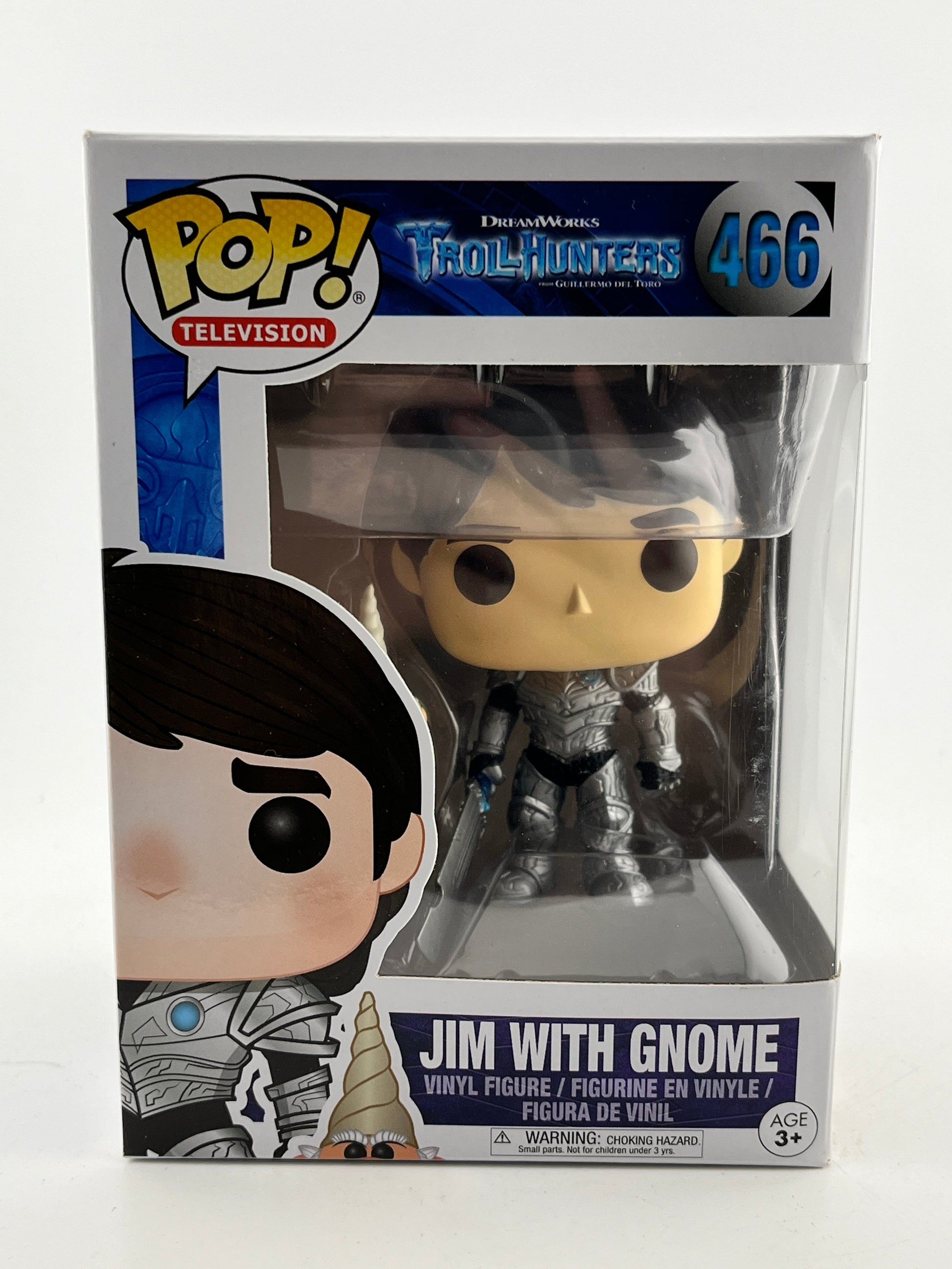 Funko POP! Television Troll Hunters - Jim With Gnome #466 - Vinyl Collectable FRENLY BRICKS - Open 7 Days