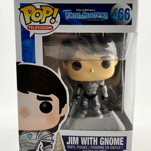 Funko POP! Television Troll Hunters - Jim With Gnome #466 - Vinyl Collectable FRENLY BRICKS - Open 7 Days