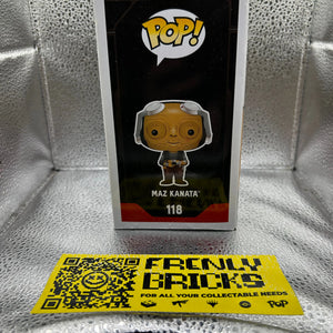 Pop Vinyl Star Wars #118 Maz Kanata FRENLY BRICKS - Open 7 Days