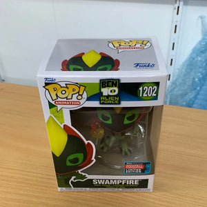 Funko Pop Vinyl - Ben 10: Alien Force - Swampfire #1202 NYCC 2022 FRENLY BRICKS - Open 7 Days