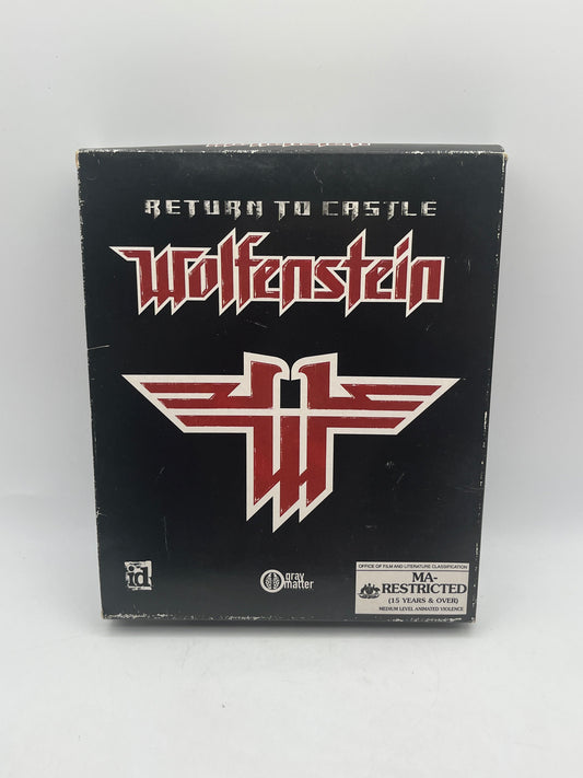 PC Game Return to Castle Wolfenstein (PC 2001) Big Box version +combinedshipping FRENLY BRICKS - Open 7 Days