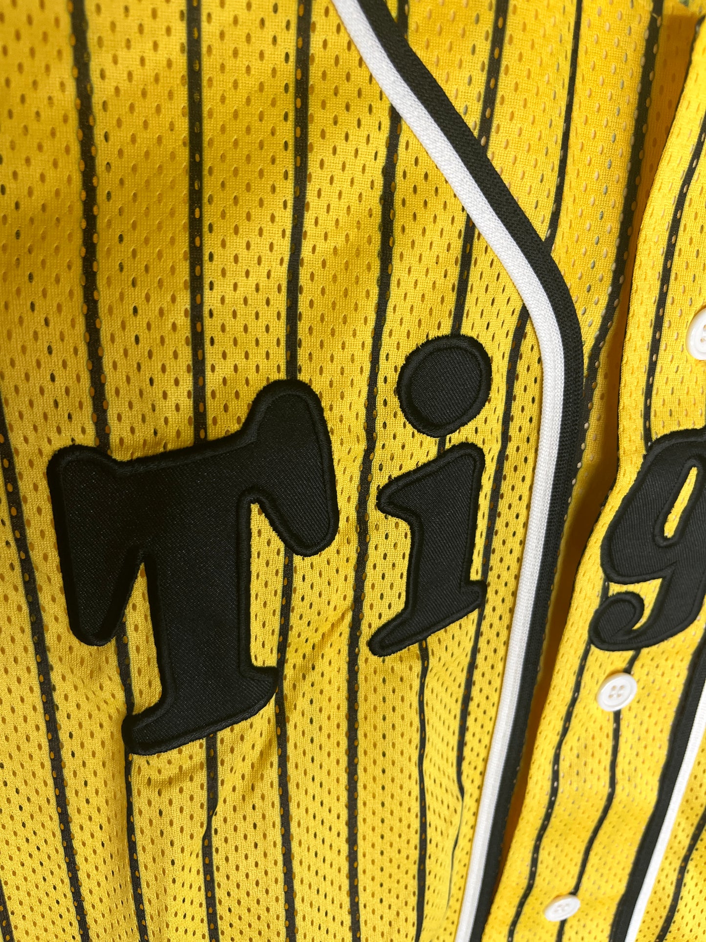 Nippon Baseball Hanshin Tigers Yellow/Black Blank Jersey Large