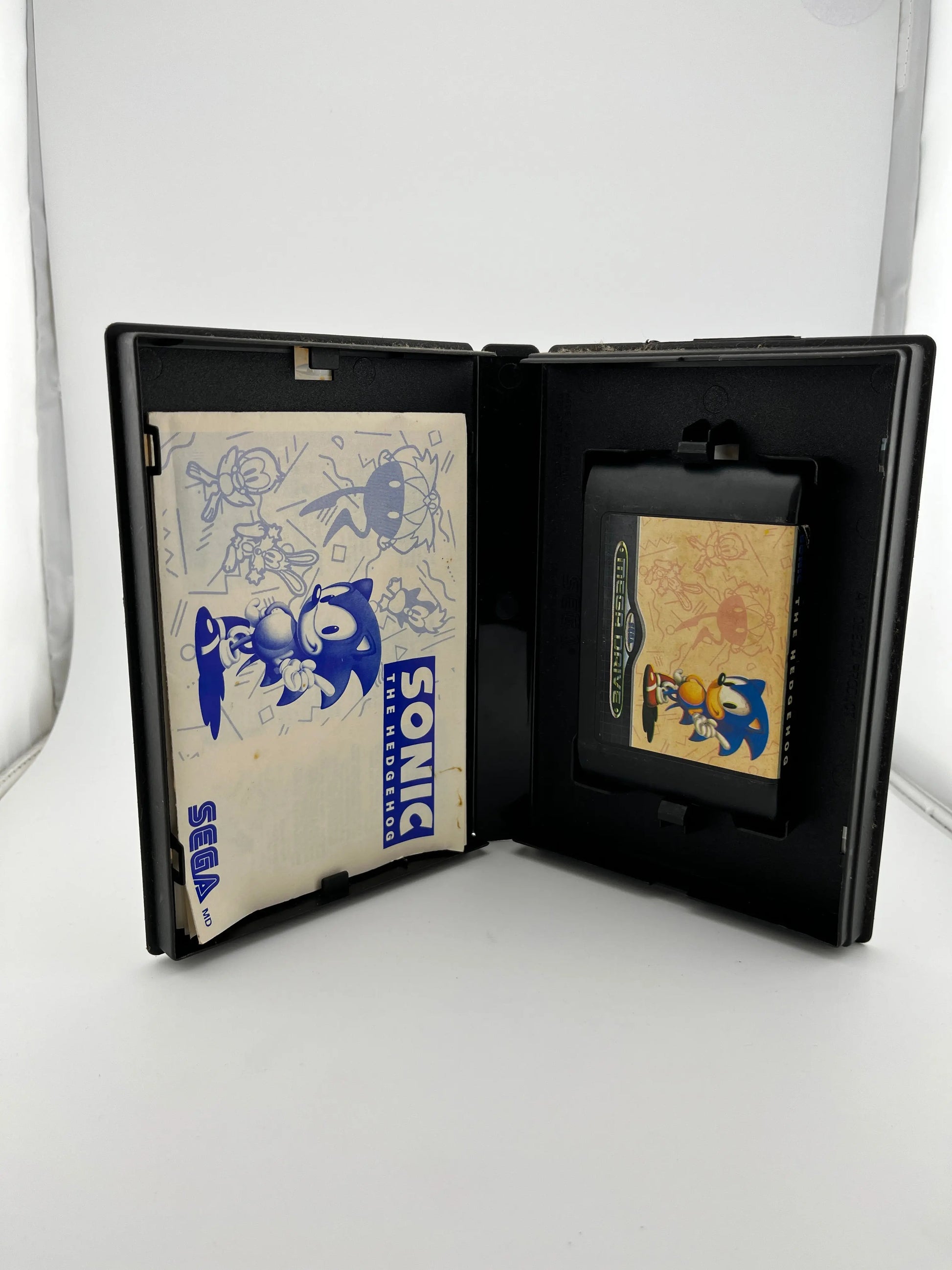Sonic the Hedgehog 1991 Sega Mega Drive - Instructions + Case - untested FRENLY BRICKS - Open 7 Days