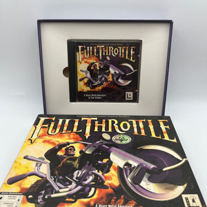 “Full Throttle” 1994 IBM PC Game Limited Edition LucasArts Big Box CD-ROM FRENLY BRICKS - Open 7 Days