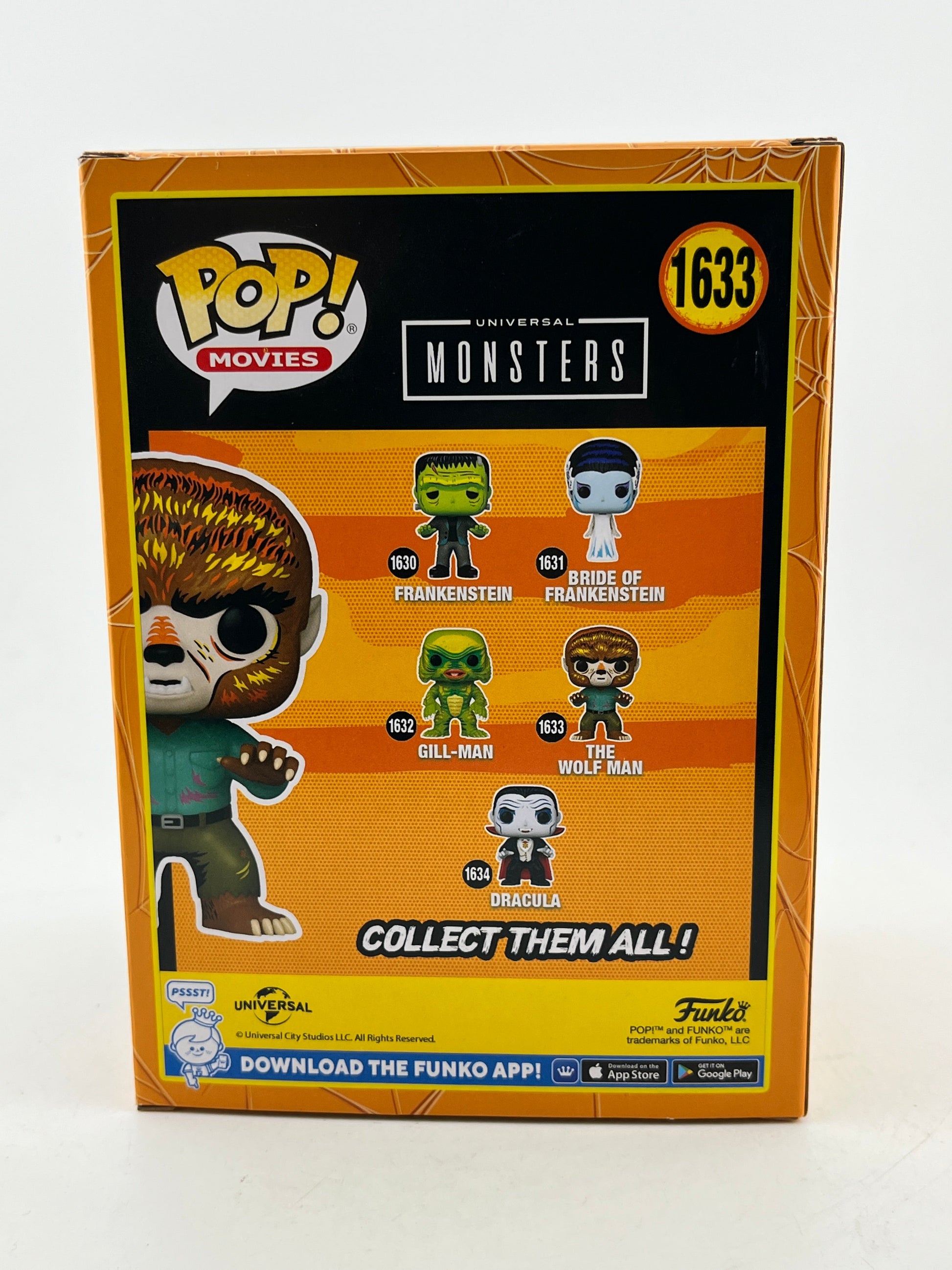 Funko POP! Movies Universal Monsters - The Wolf Man #1633 - Vinyl Collectable FRENLY BRICKS - Open 7 Days