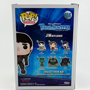Funko POP! Television Troll Hunters - Jim With Armor #466 - 2017 Fall Convention Exclusive FRENLY BRICKS - Open 7 Days