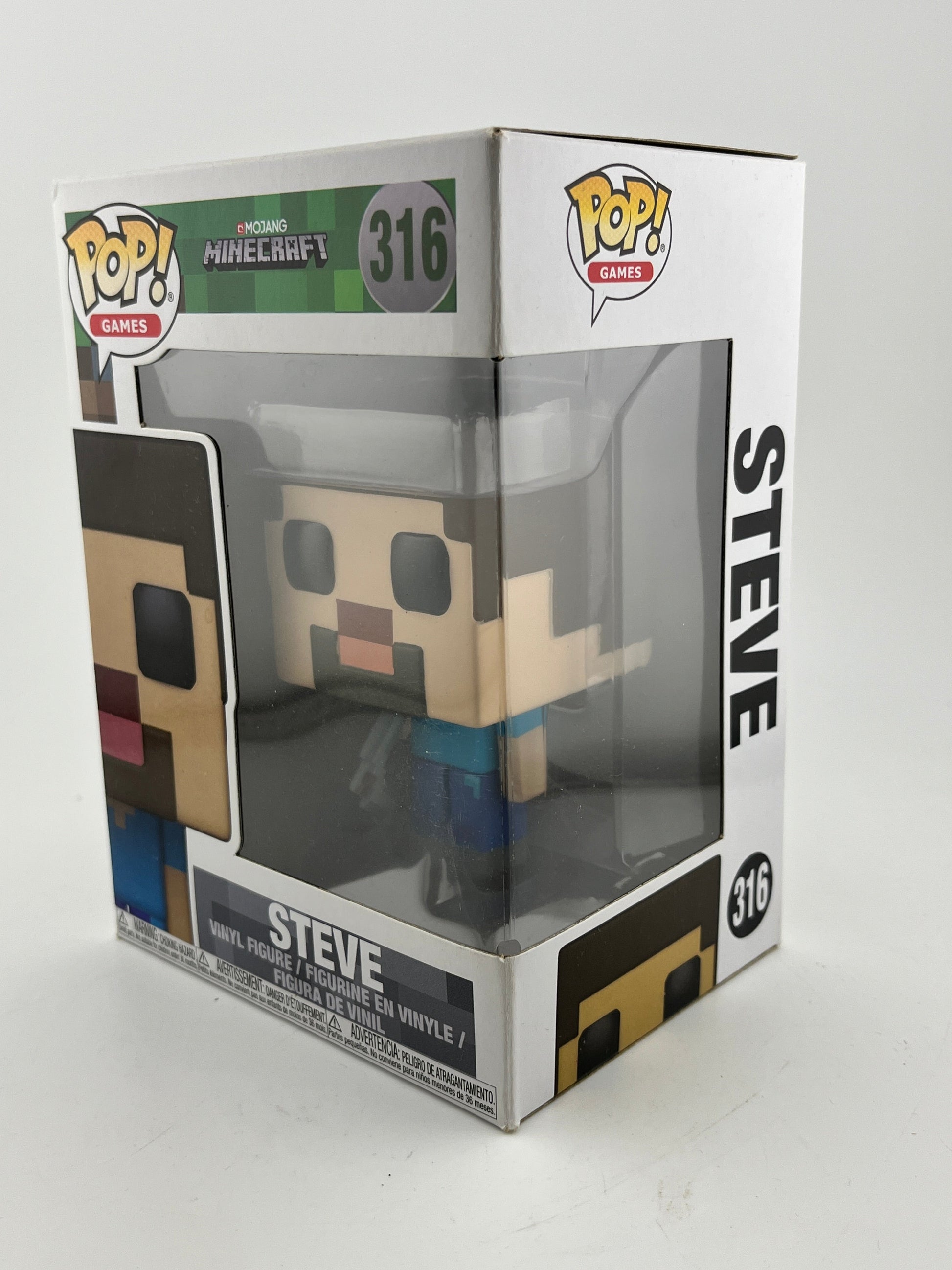 Funko POP! Games Mojang Minecraft - Steve #316 - Vinyl Collectable FRENLY BRICKS - Open 7 Days