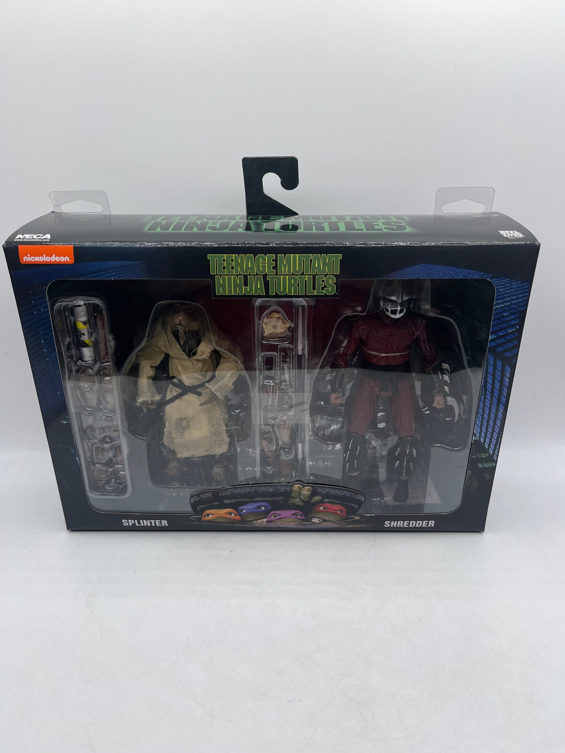 Teenage Mutant Ninja Turtles TMNT Splinter Shredder 2-Pack NECA 7" Figures FRENLY BRICKS - Open 7 Days