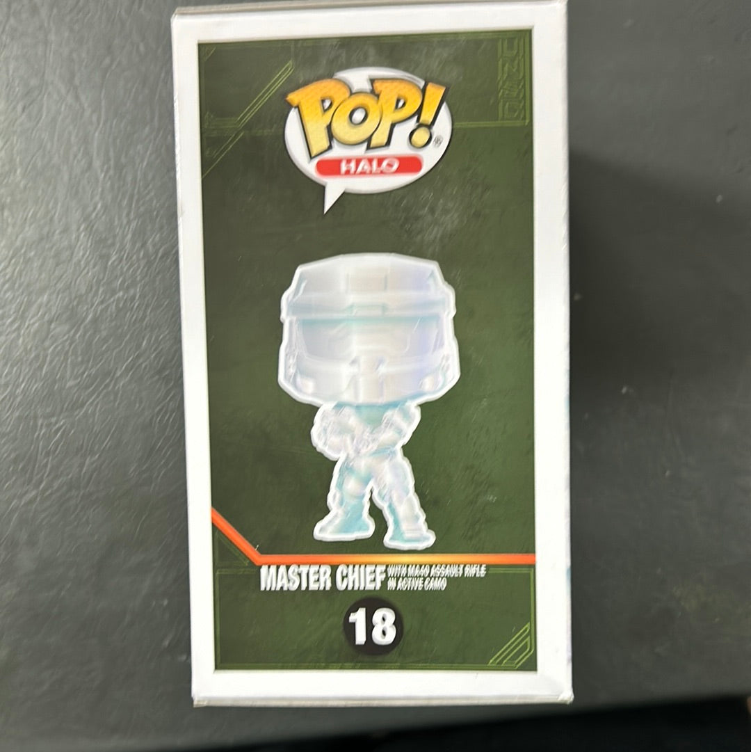 FUNKO POP - MASTER CHIEF IN ACTIVE CAMO #18 FRENLY BRICKS - Open 7 Days