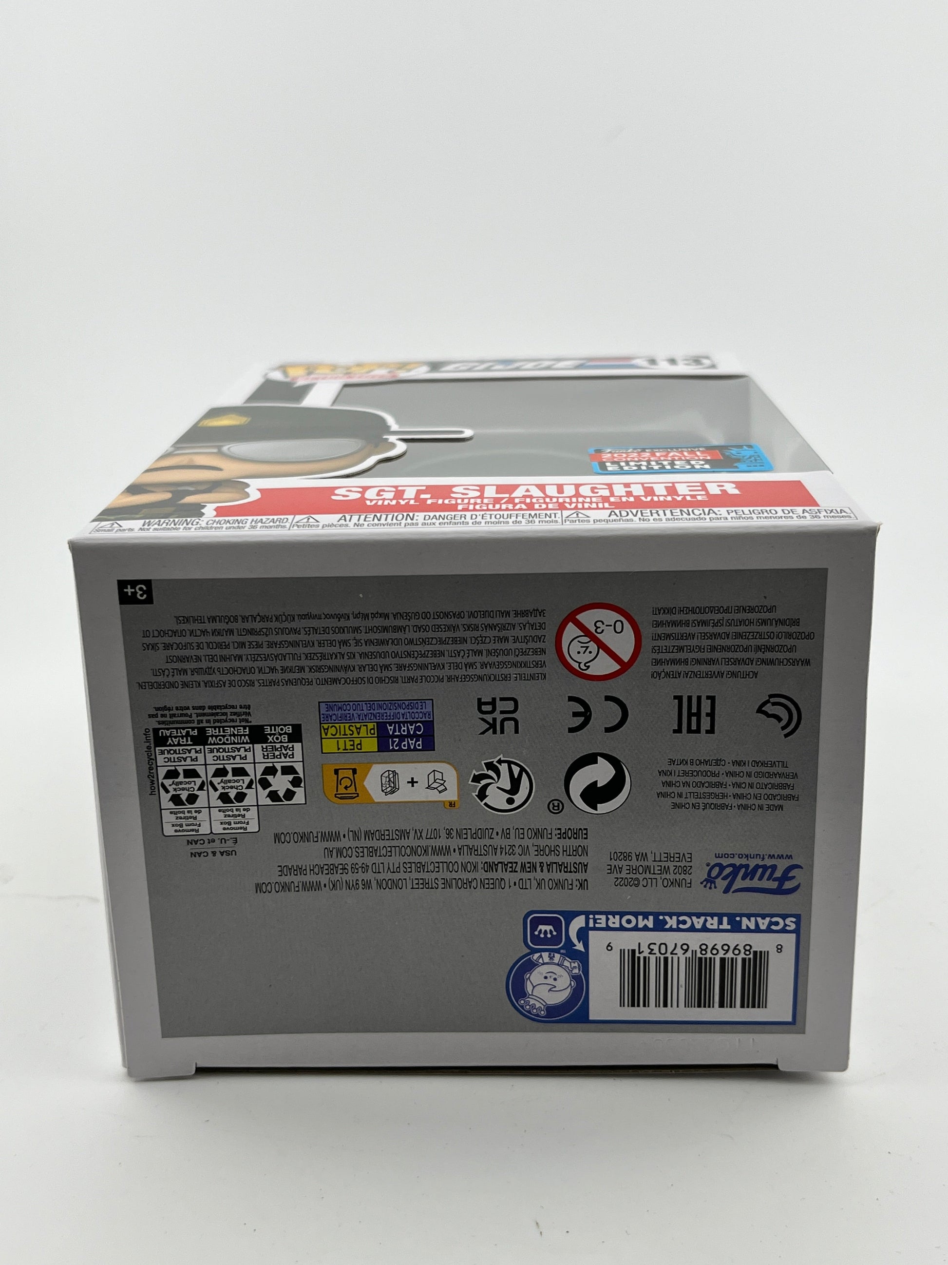 Funko POP! Retro Toys G.I.Joe - Sgt. Slaughter #113 - 2022 Fall Limited Editon FRENLY BRICKS - Open 7 Days