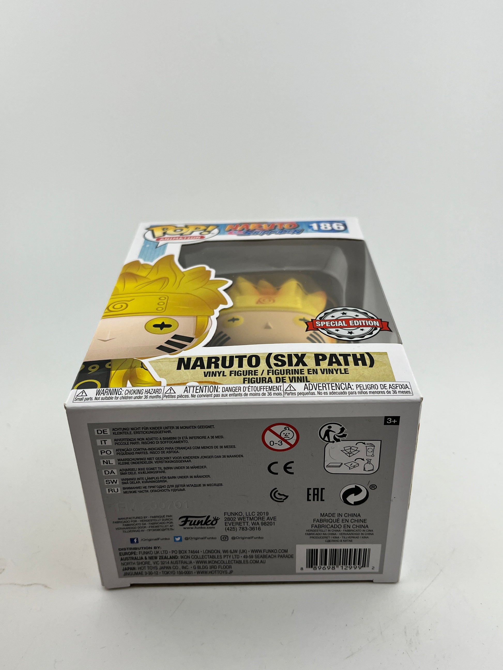 Funko POP! Animation Naruto Shippuden - Naruto (Six Path) #186 - Special Edition FRENLY BRICKS - Open 7 Days