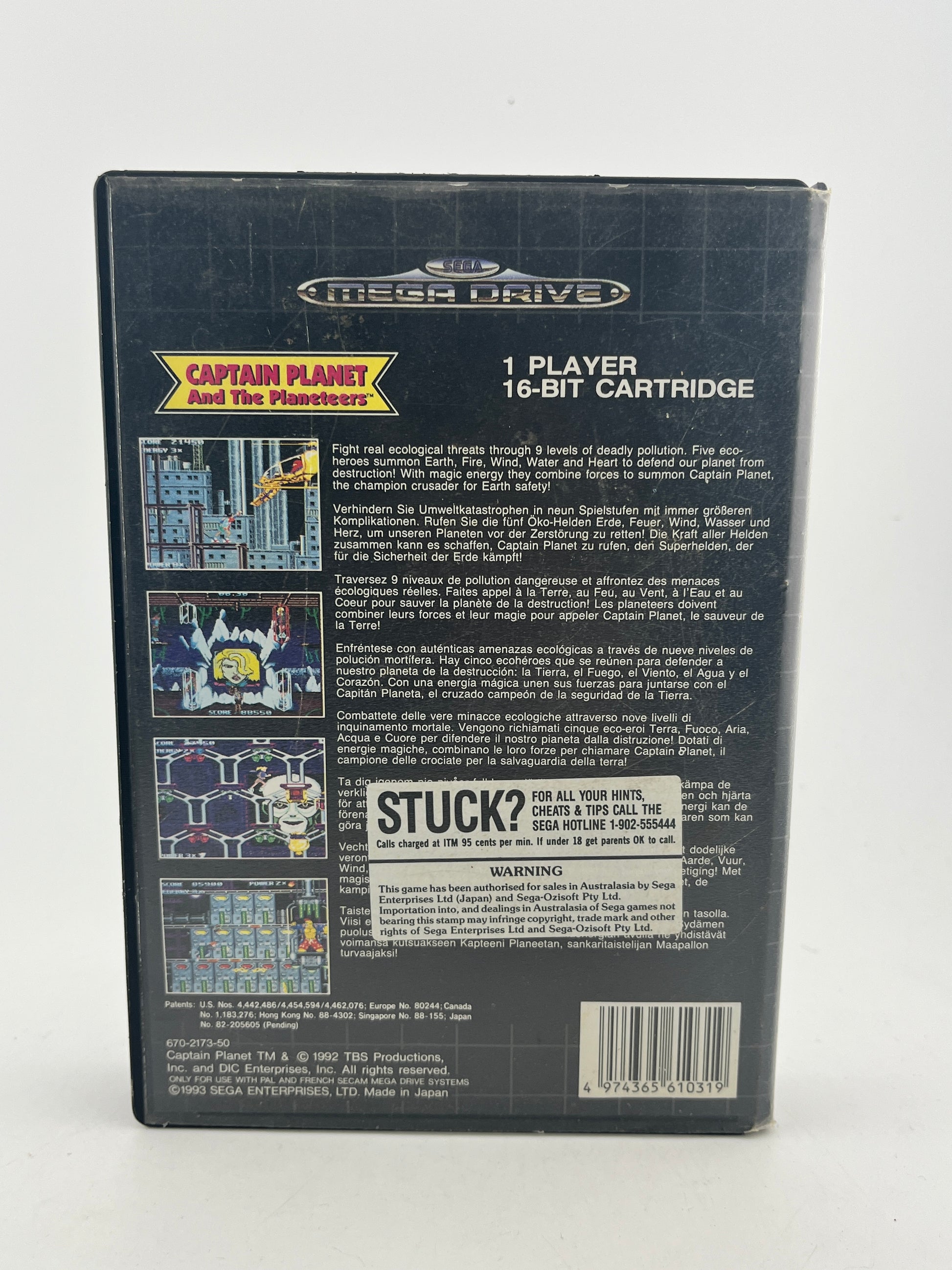 Captain Planet And The Planeteers - Sega Mega Drive Boxed - No Manual PAL