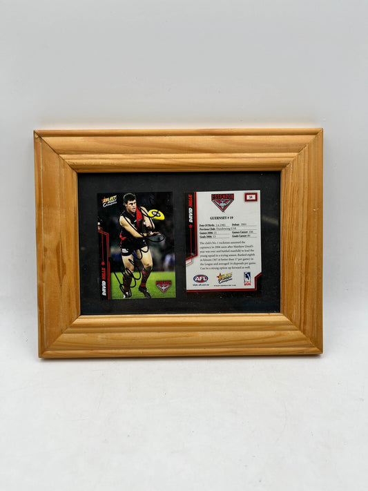 David Hille Signed 2007 - Select Champions - Essendon - Framed With COA FRENLY BRICKS - Open 7 Days