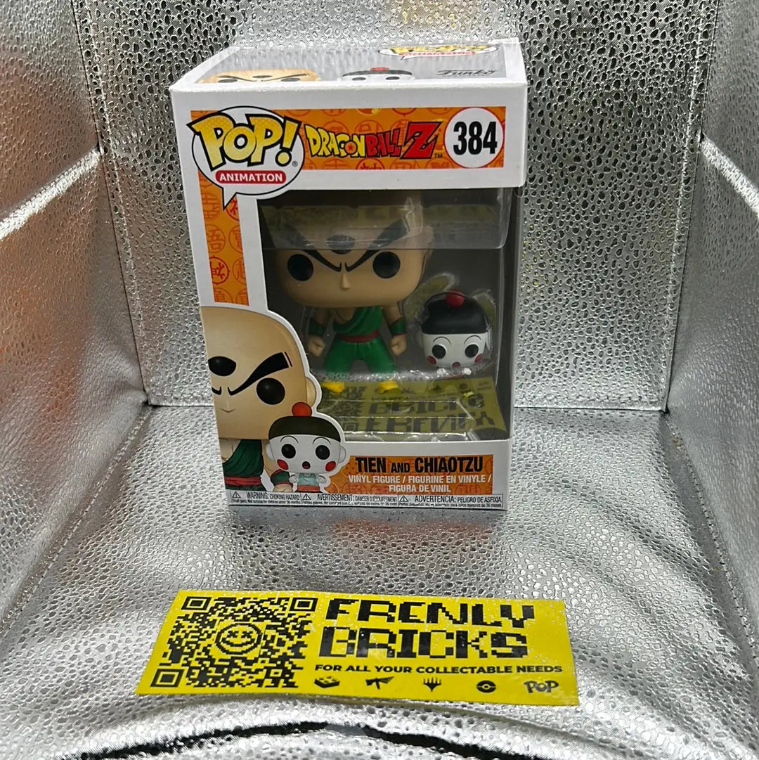 Pop Vinyl Dragon Ball Z 384 Tien And Chiaotzu FRENLY BRICKS - Open 7 Days