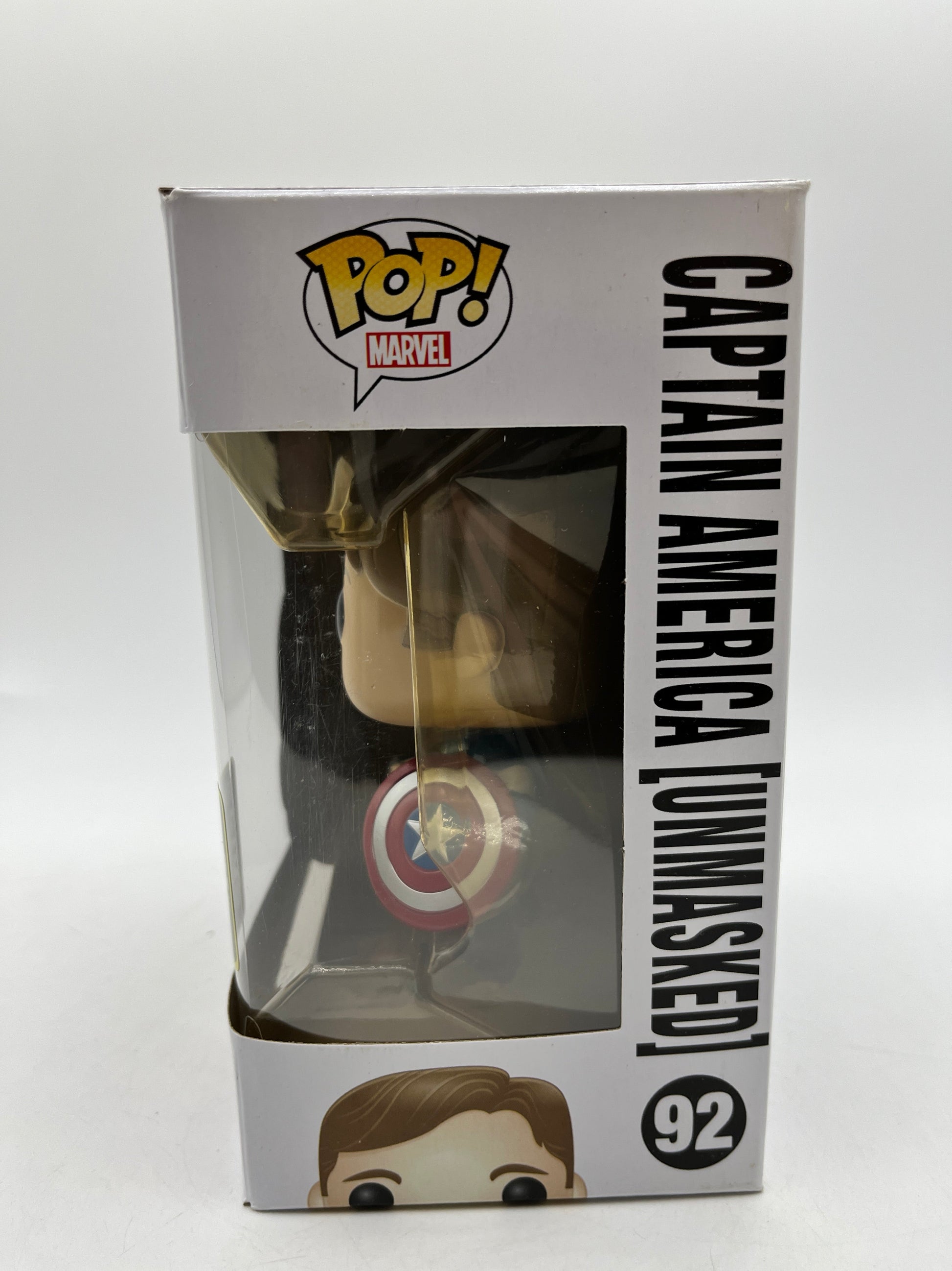 Funko POP! Marvel Avengers Age Of Ultron - Captain America [Unmasked] #92 - Vinyl Collectable FRENLY BRICKS - Open 7 Days