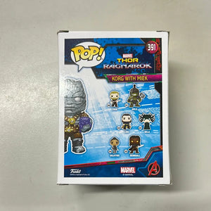 Pop Vinyl #391 Marvel Korg With Miek FRENLY BRICKS - Open 7 Days