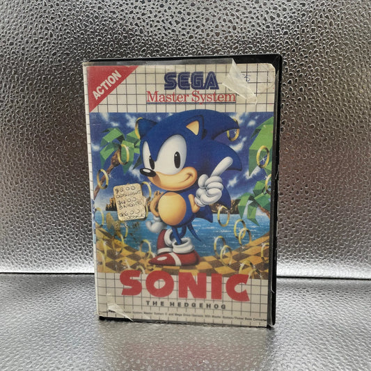 Sonic the Hedgehog Sega Master System Game Acceptable Tested & Working PAL FRENLY BRICKS - Open 7 Days