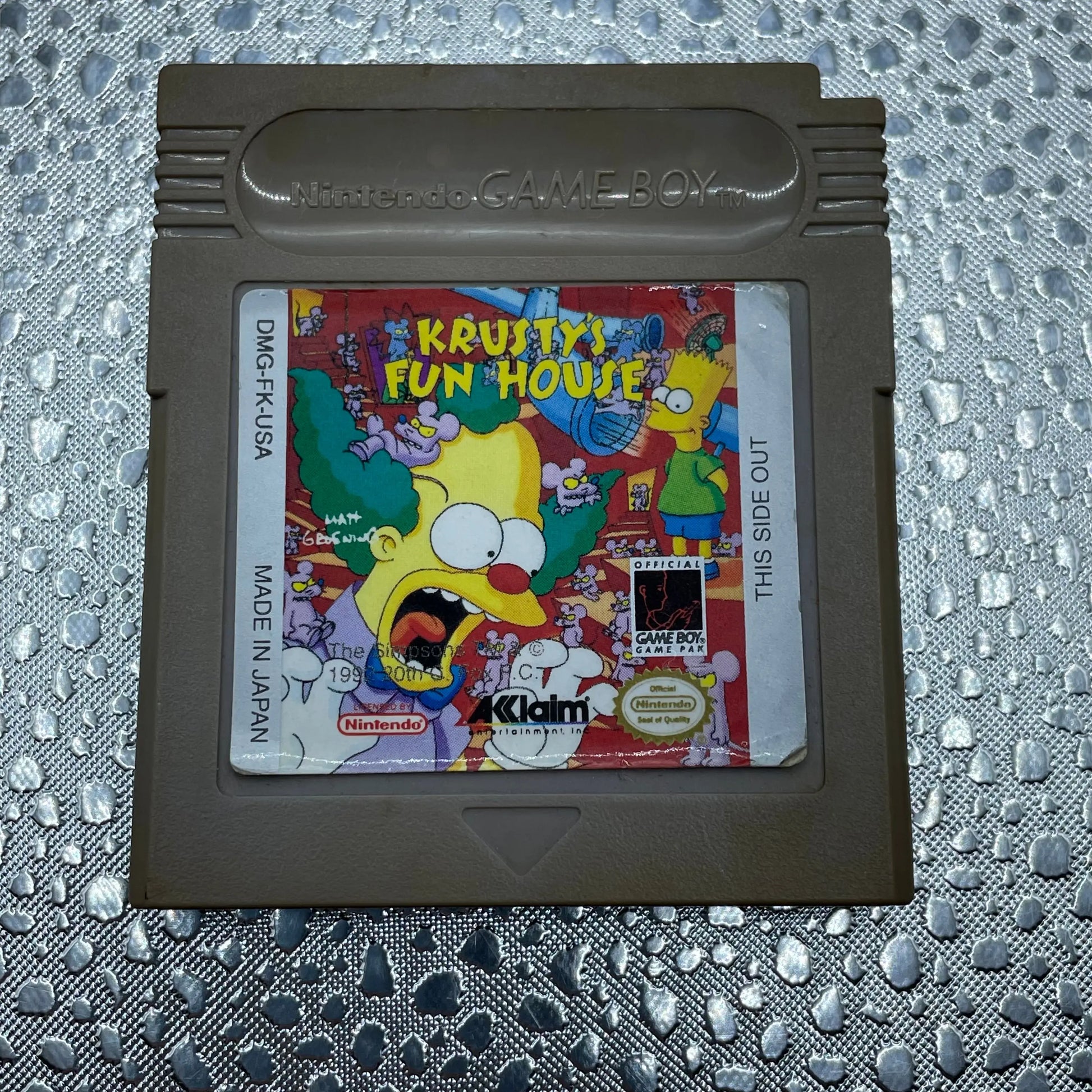 Krusty’s Fun House Nintendo Gameboy Game Used Tested & Working PAL FRENLY BRICKS - Open 7 Days