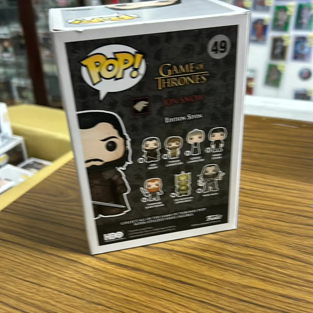 Pop Vinyl Game of Thrones 49 Jon Snow FRENLY BRICKS - Open 7 Days