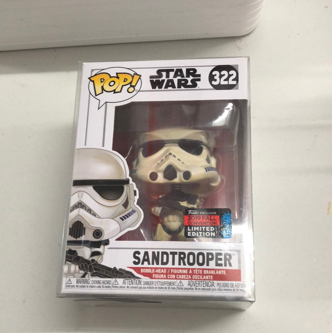 Star Wars Funko Pop! - Sandtrooper #322 - 2019 NYCC Exclusive FRENLY BRICKS - Open 7 Days