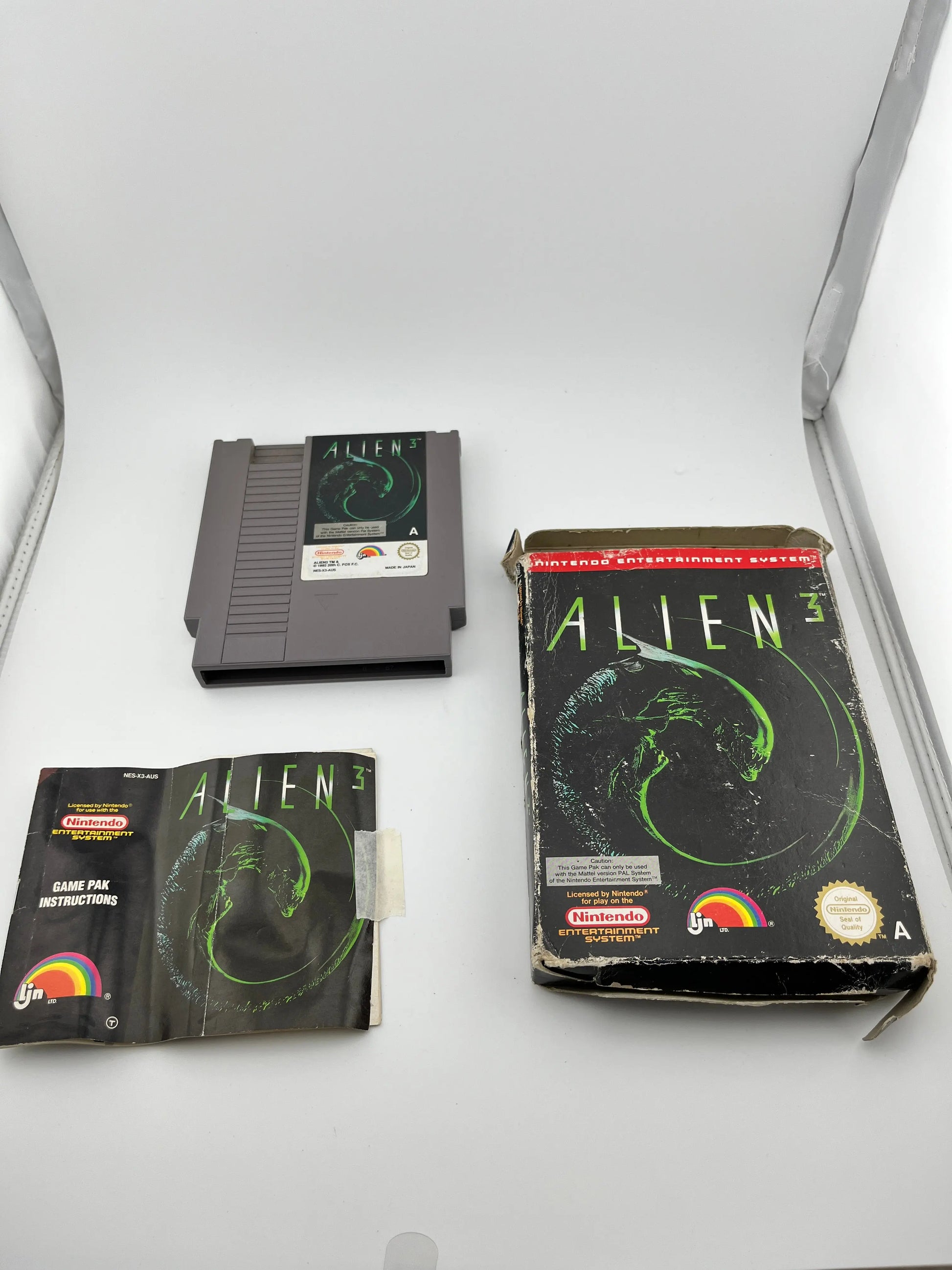 Alien 3 Nintendo NES - Complete with Instructions and Case - Untested FRENLY BRICKS - Open 7 Days