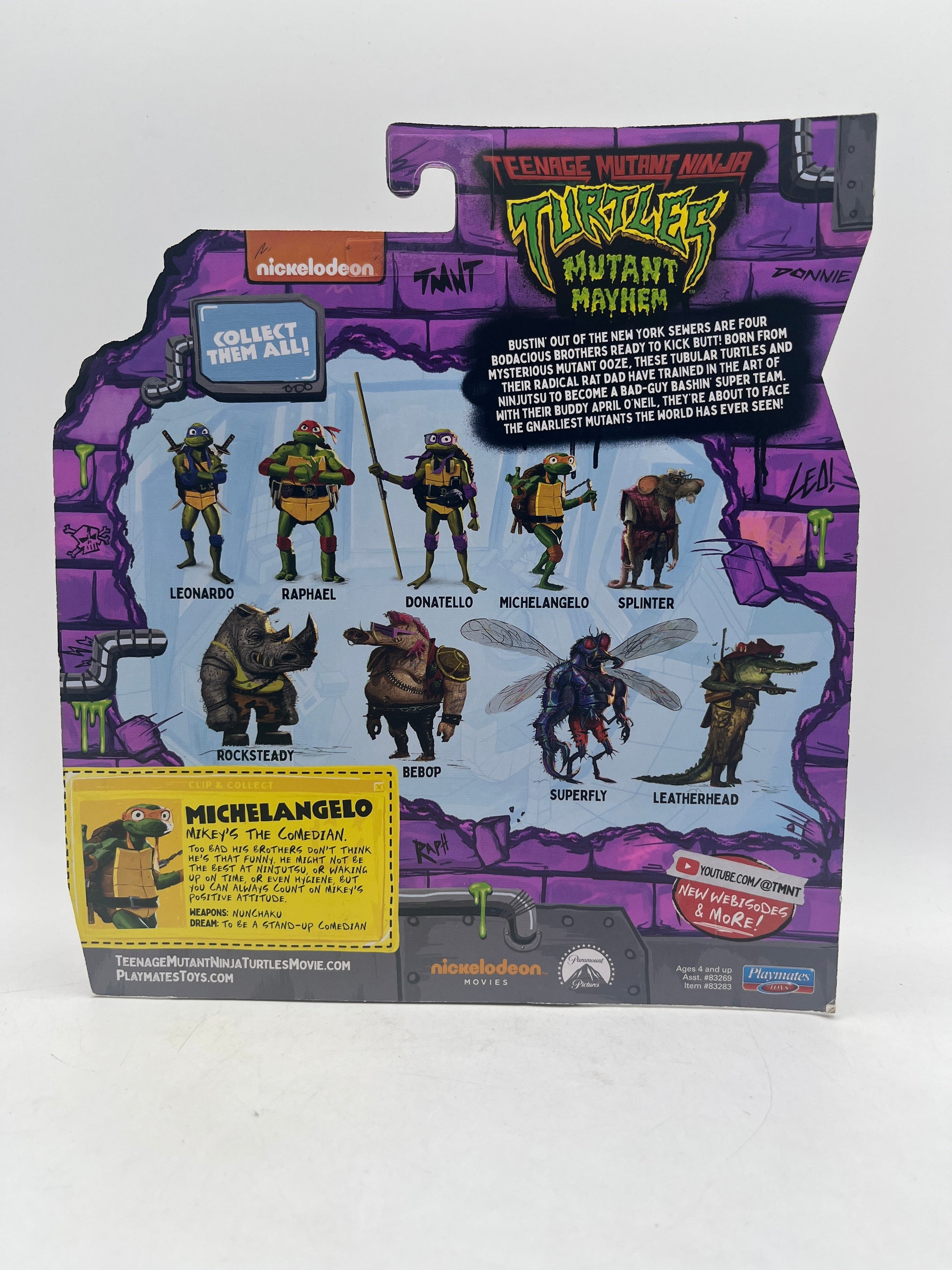 Teenage Mutant Ninja Turtles: Mutant Mayhem Michelangelo 4.25" Figure FRENLY BRICKS - Open 7 Days