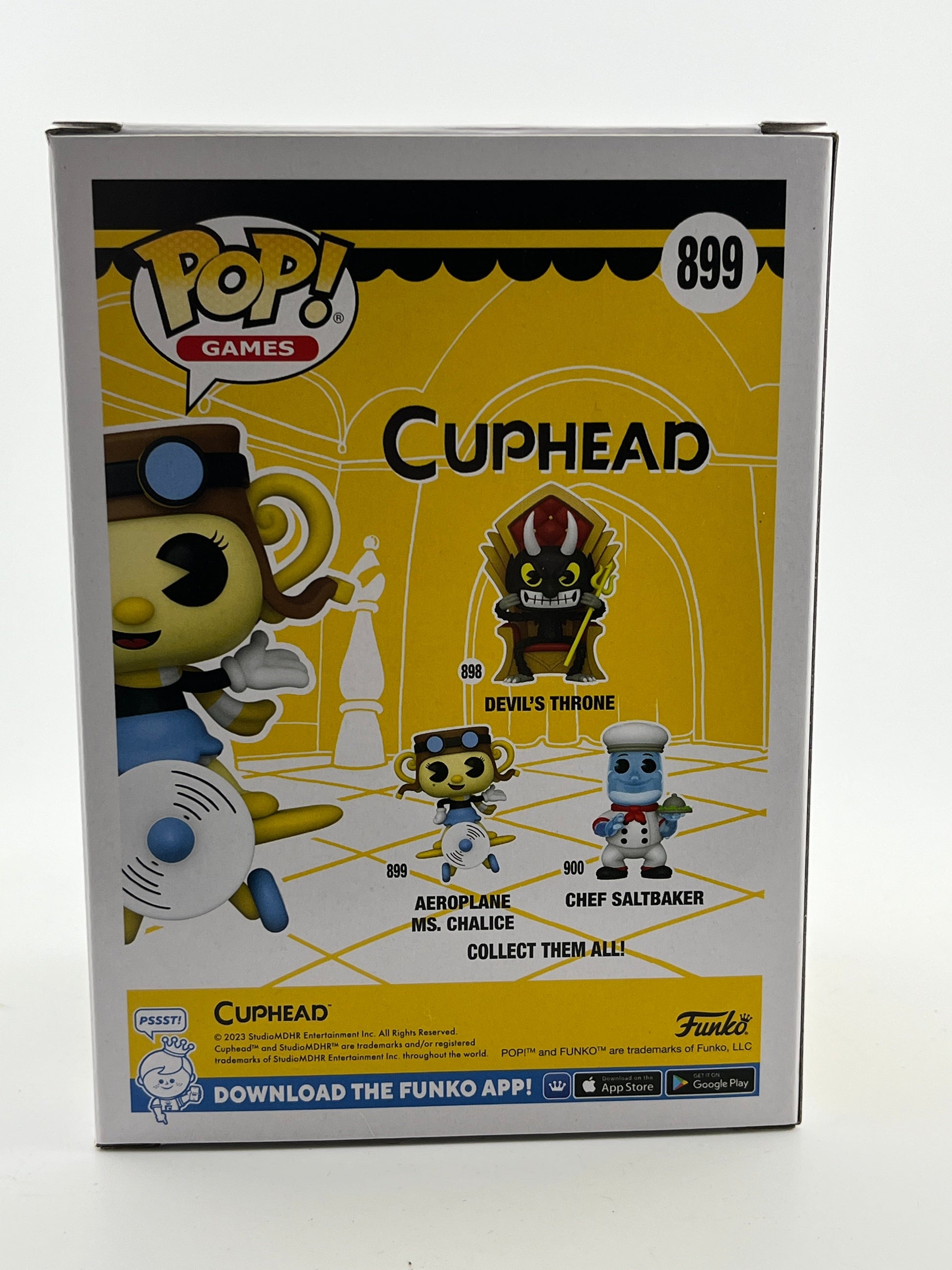 Funko POP! Games Cuphead - Aeroplane Ms. Chalice #899 - Vinyl Collectable FRENLY BRICKS - Open 7 Days