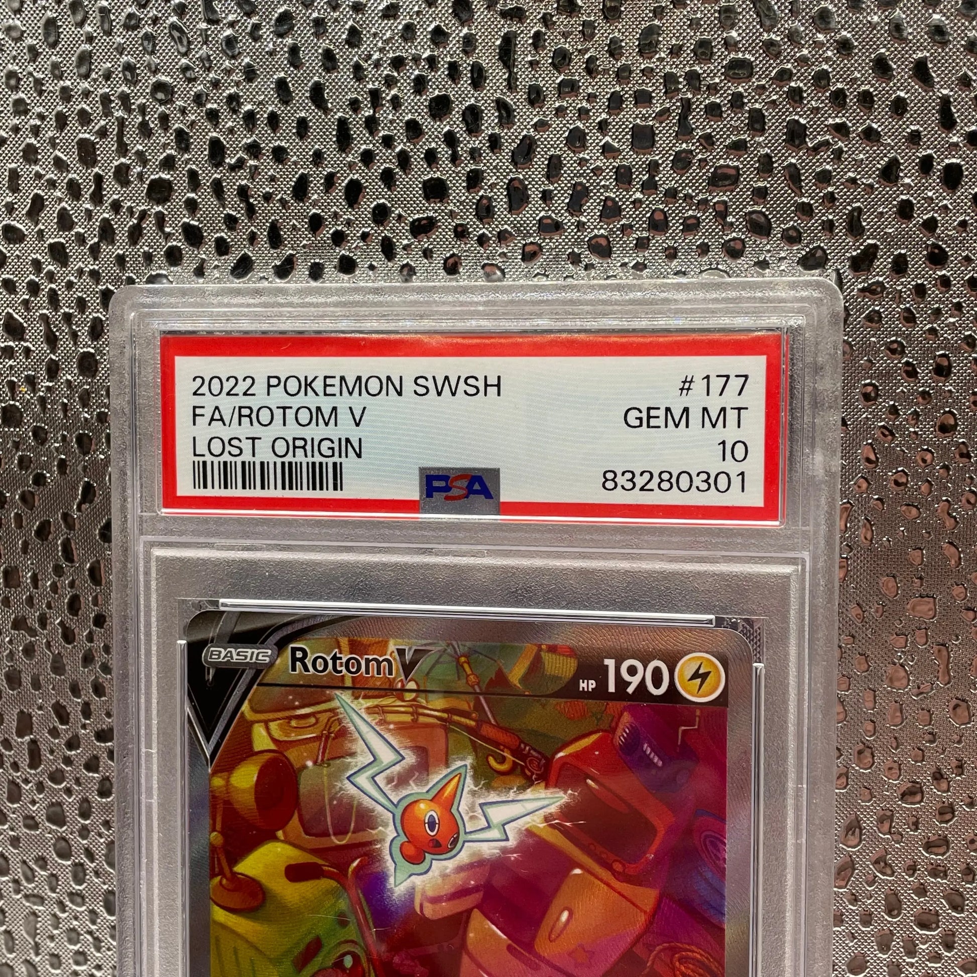 Pokémon TCG Rotom V Lost Origin 177/196 PSA 10 FRENLY BRICKS - Open 7 Days