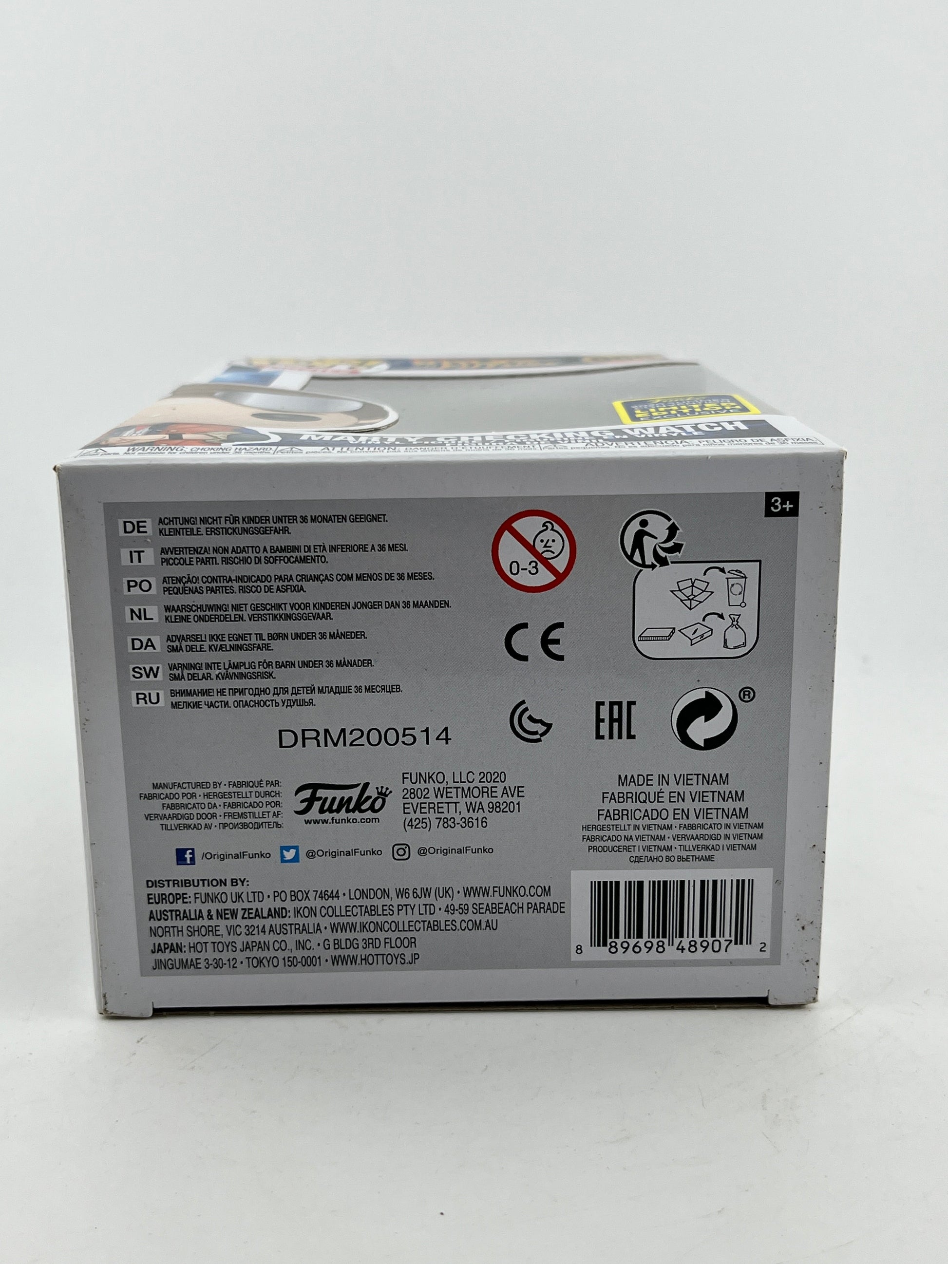 Funko POP! Movies Back To The Future - Marty Checking Watch #965 - 2020 LE FRENLY BRICKS - Open 7 Days