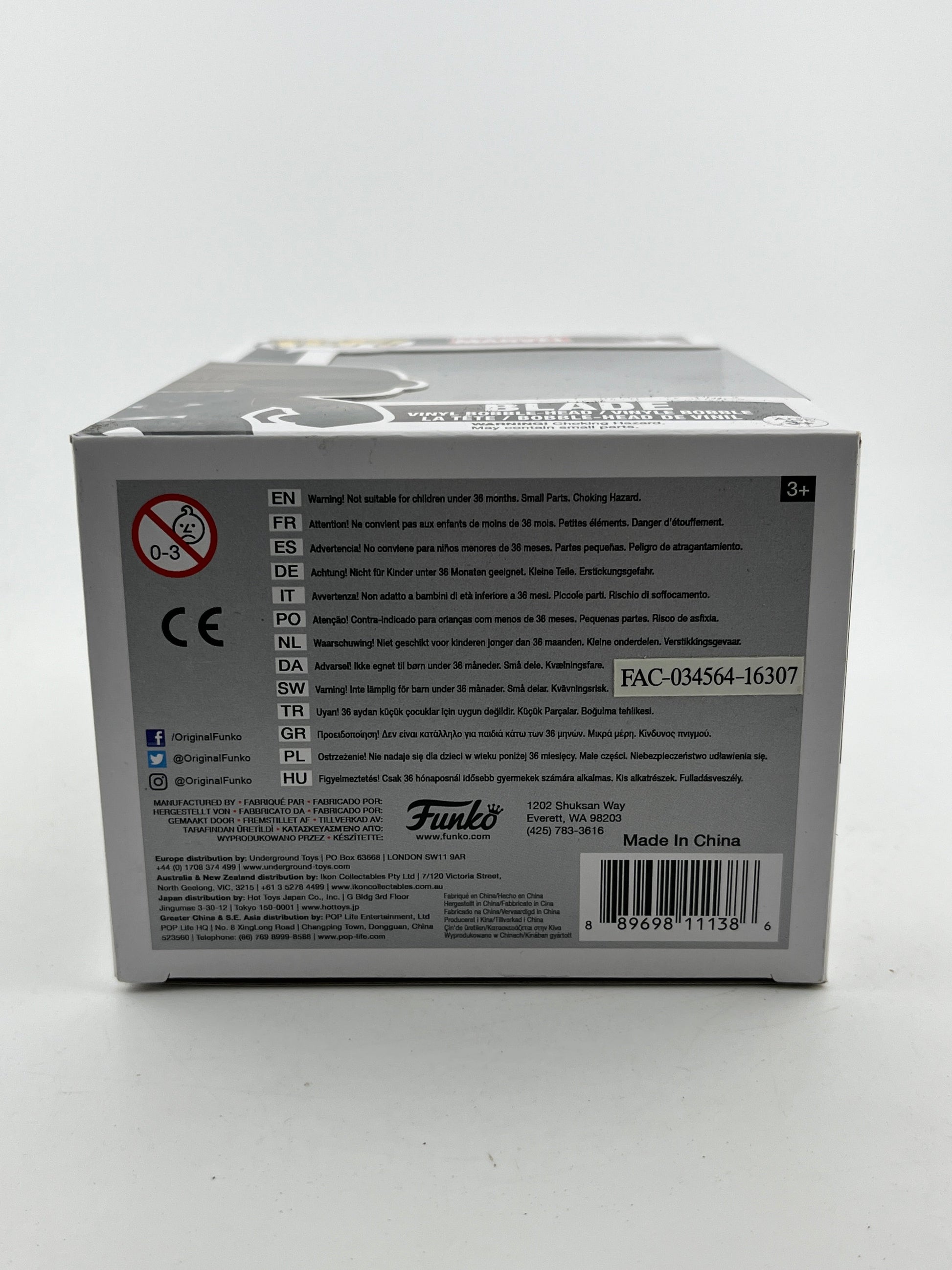 Funko POP! Marvel - Blade #192 - Vinyl Collectable FRENLY BRICKS - Open 7 Days