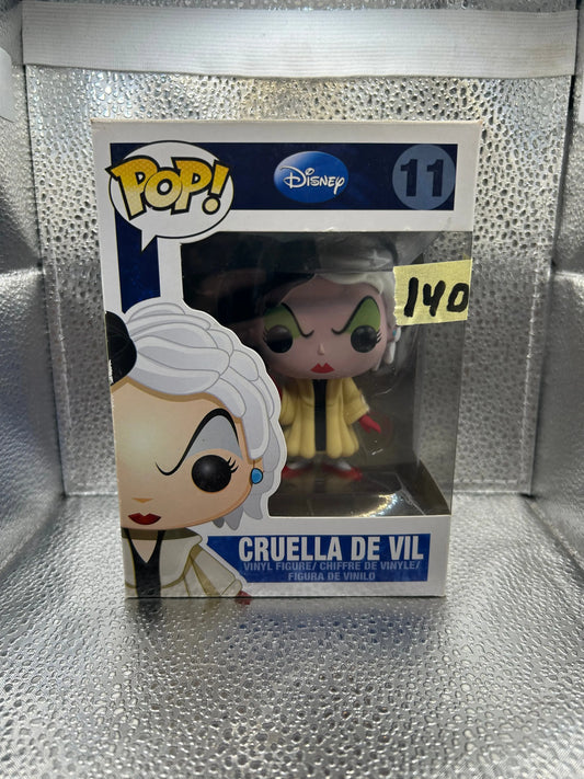 Funko Pop Vinyl #11 Disney Cruella De Vil FRENLY BRICKS - Open 7 Days