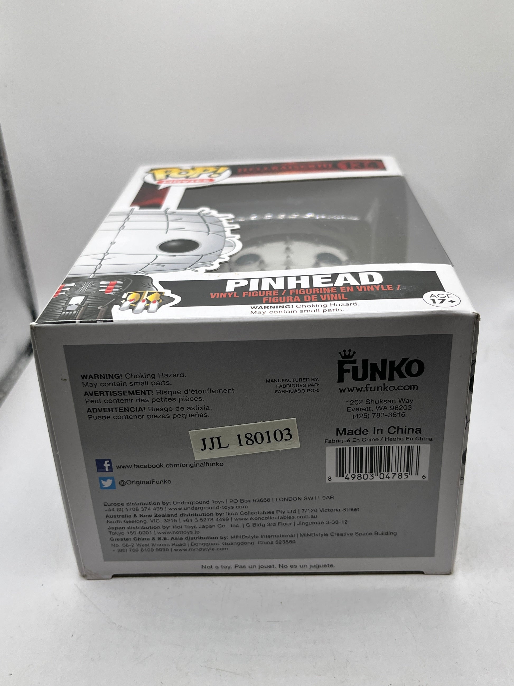 Funko POP! Movies HellRaiser 3 - Pinhead #134 - Vinyl Collectable FRENLY BRICKS - Open 7 Days