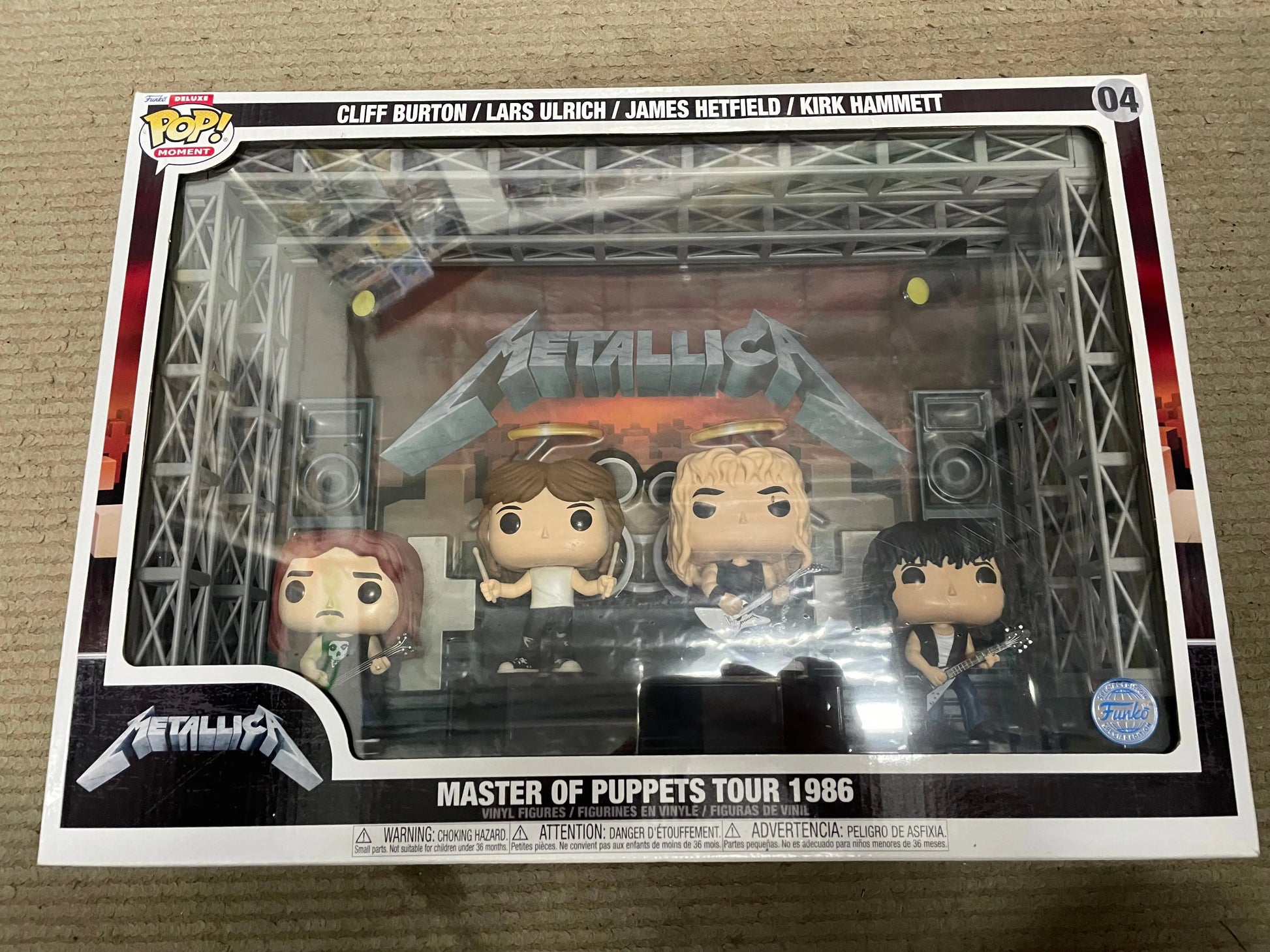 Funko POP Metallica Master Of Puppets Tour 1986 EXCLUSIVE SEALED NEW FRENLY BRICKS - Open 7 Days