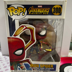 Funko Pop Vinyl Marvel Avengers Infinity War Iron Spider #300 FRENLY BRICKS - Open 7 Days