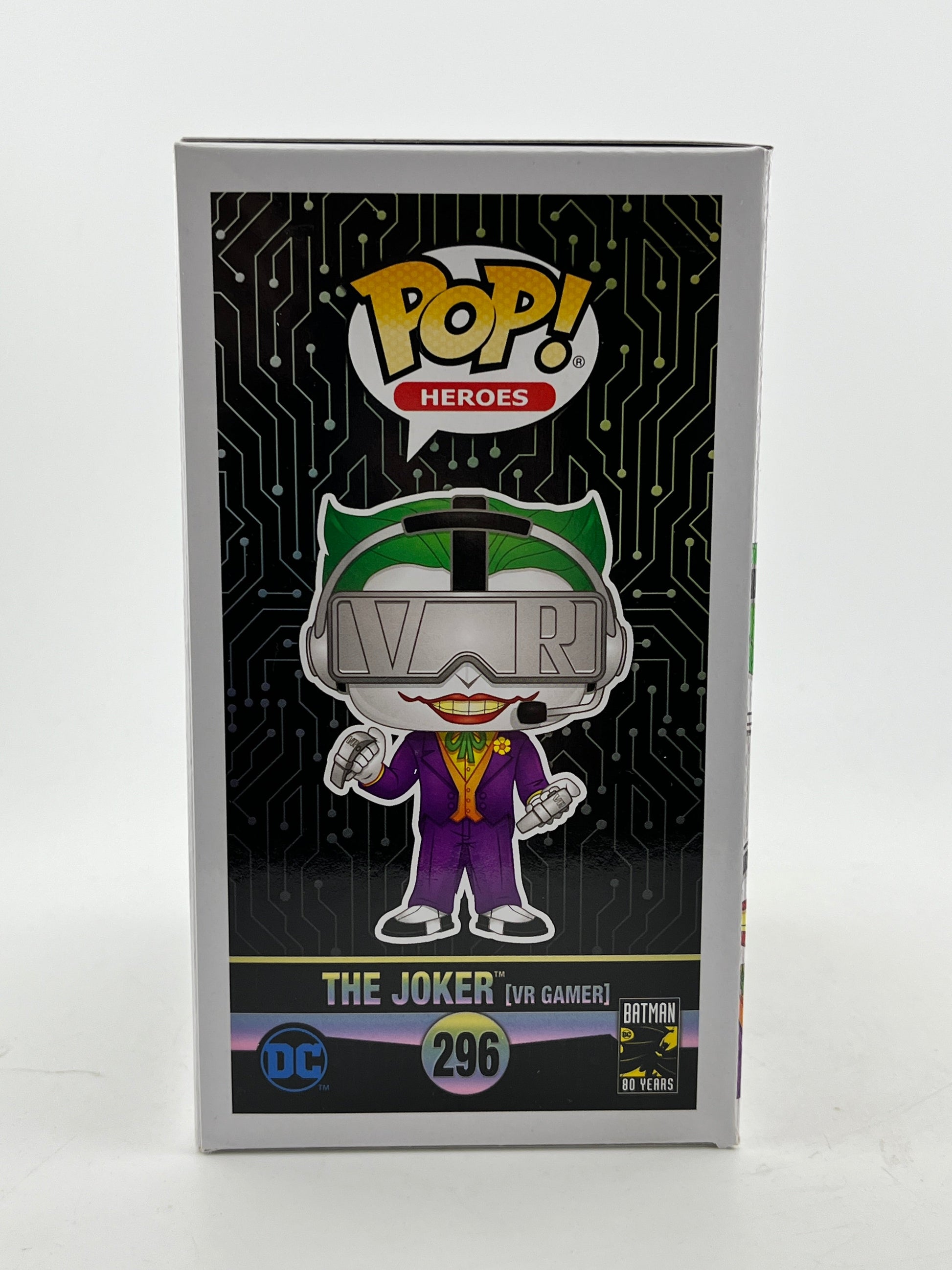 Funko POP! Heroes Batman 80th Anniversary - The Joker (VR Gamer) #296 - Chase FRENLY BRICKS - Open 7 Days