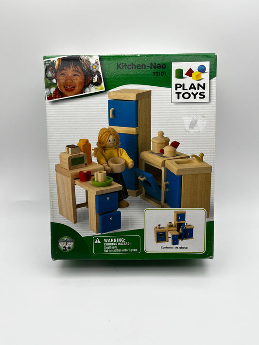 Plan Toys Dollhouse Kitchen Neo Set 73101 FRENLY BRICKS - Open 7 Days